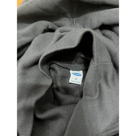 Old Navy Active Gray Pullover Hoodie Sweatshirt Size Medium Neck Warmer NWT - Picture 5 of 7
